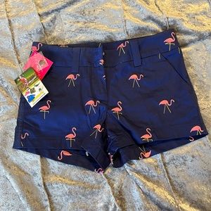 Loudmouth Flamingo golf shorts